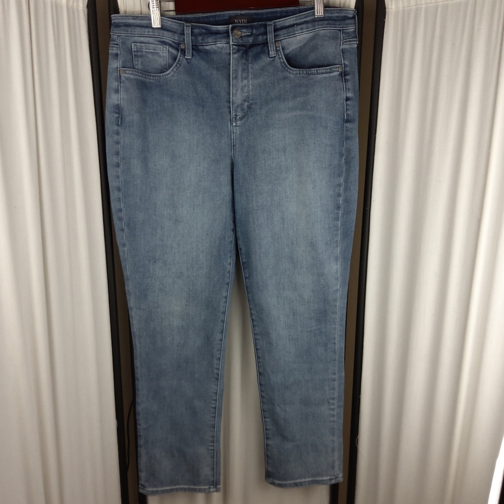 NYDJ Thistle Falls Girlfriend Jeans w/ Lift x Tuck Technology, Size‎ 14